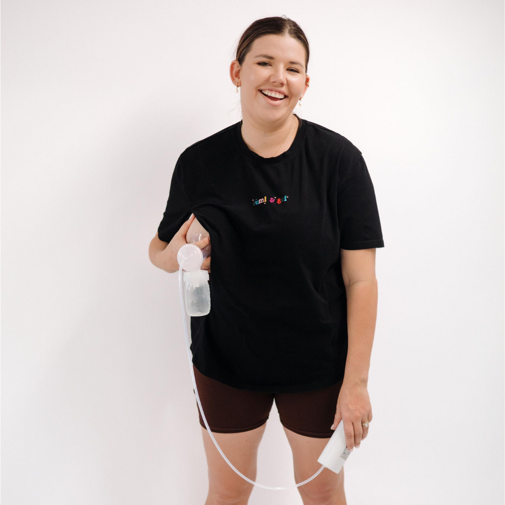 Black Breastfeeding Tee
