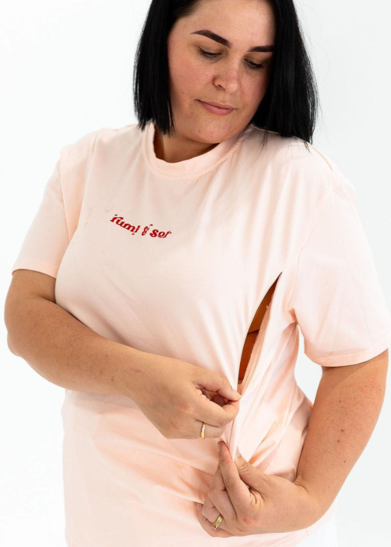 Pink Breastfeeding Tee