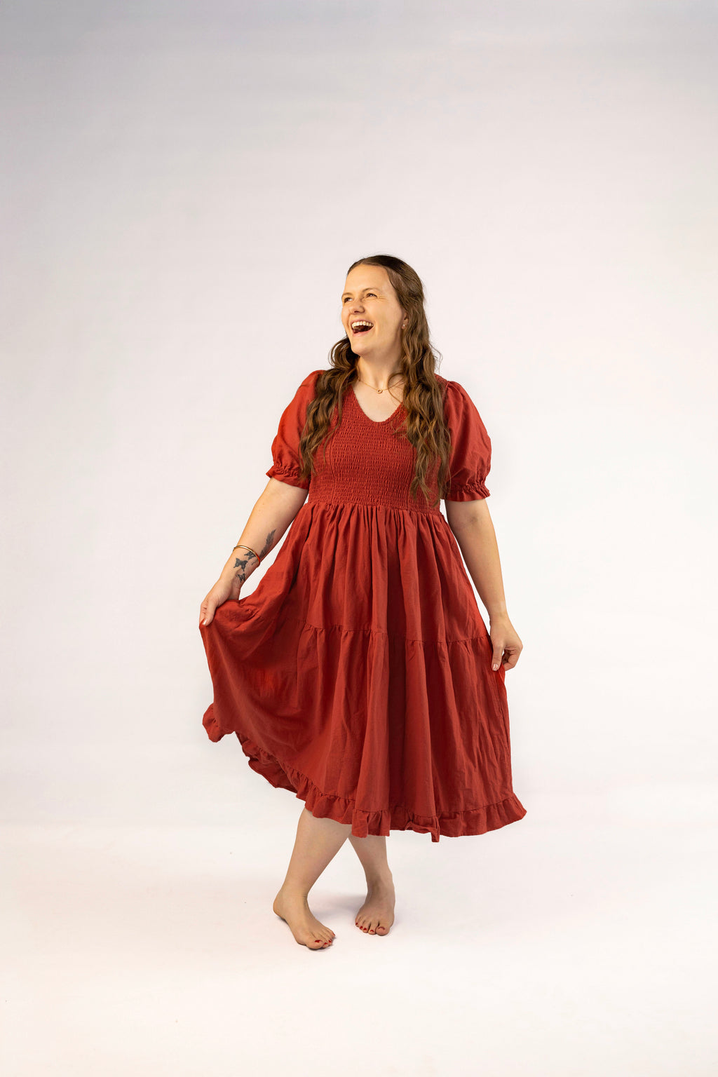 Willow Dress - Rust