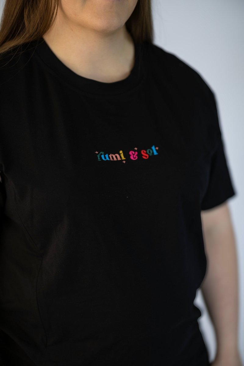 Black Breastfeeding Tee - Rumi and SolRumi and SolShirts