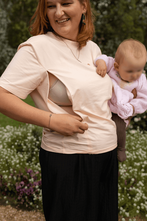 Pink Breastfeeding Tee - Rumi and SolRumi and SolShirts
