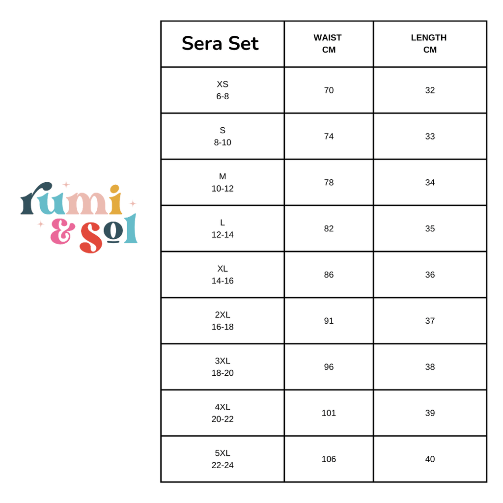 Sera Set - Rumi and SolRumi and SolShirts