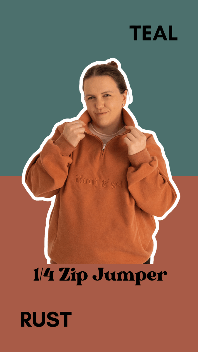 Teal 1/4 Zip Breastfeeding Jumper - Rumi and SolRumi and SolJumpers