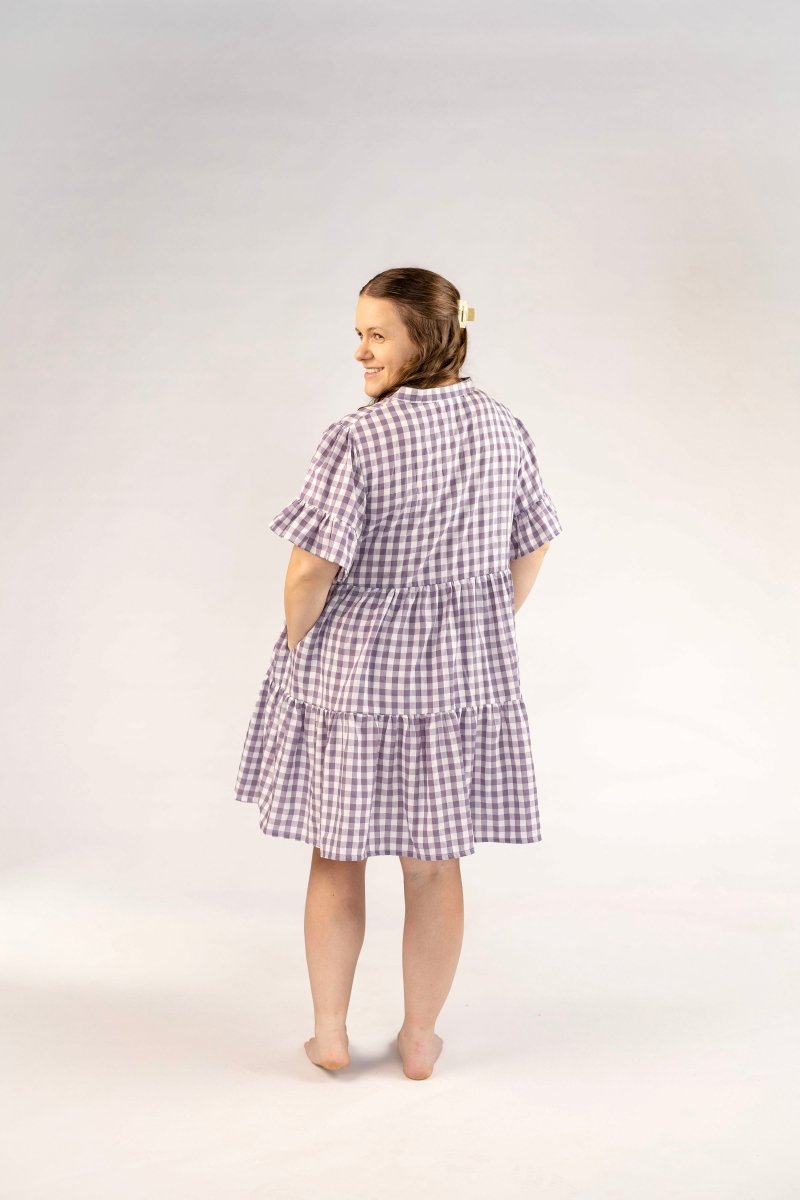 The Abby Dress - Grape Gingham - Rumi and SolRumi and SolDresses