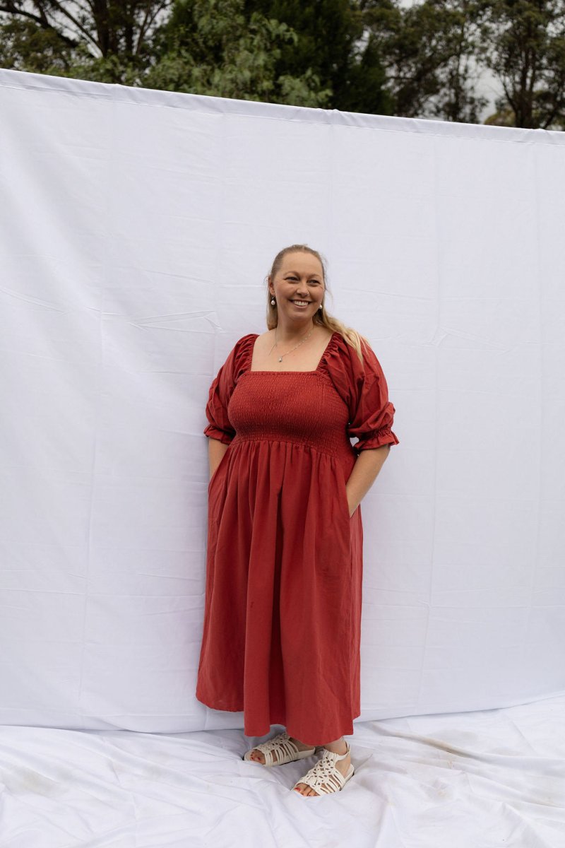 The Tiffany Dress - Rust - Rumi and SolRumi and SolDresses