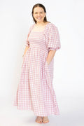 Tiffany Dress - Blush Gingham - Rumi and SolRumi and SolDresses