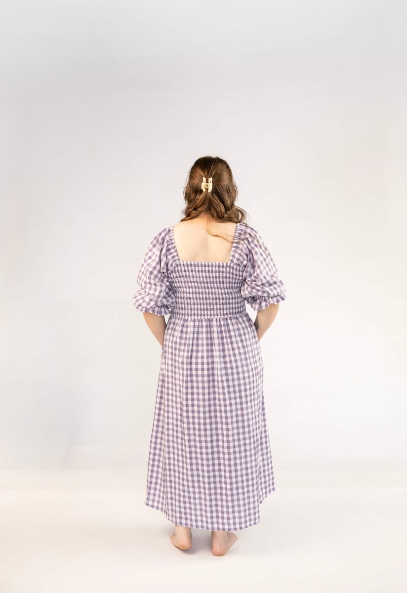 Tiffany Dress - Grape Gingham - Rumi and SolRumi and SolDresses