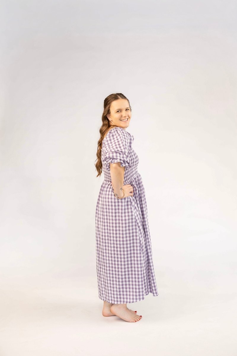 Tiffany Dress - Grape Gingham - Rumi and SolRumi and SolDresses