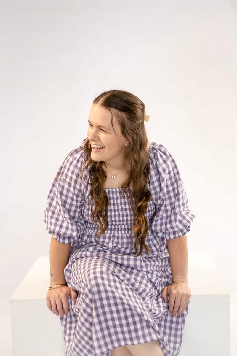 Tiffany Dress - Grape Gingham - Rumi and SolRumi and SolDresses