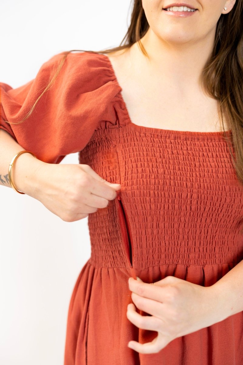 Tiffany Dress - Rust - Rumi and SolRumi and SolDresses